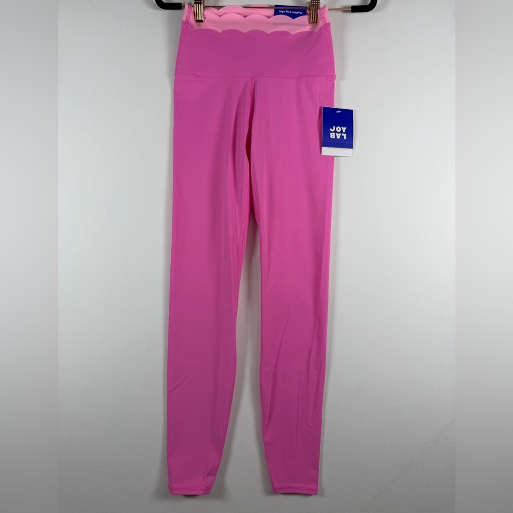 JoyLab Women's High-Rise Scallop Leggings - Pink - XXS, L & XXL - Picture 6 of 17